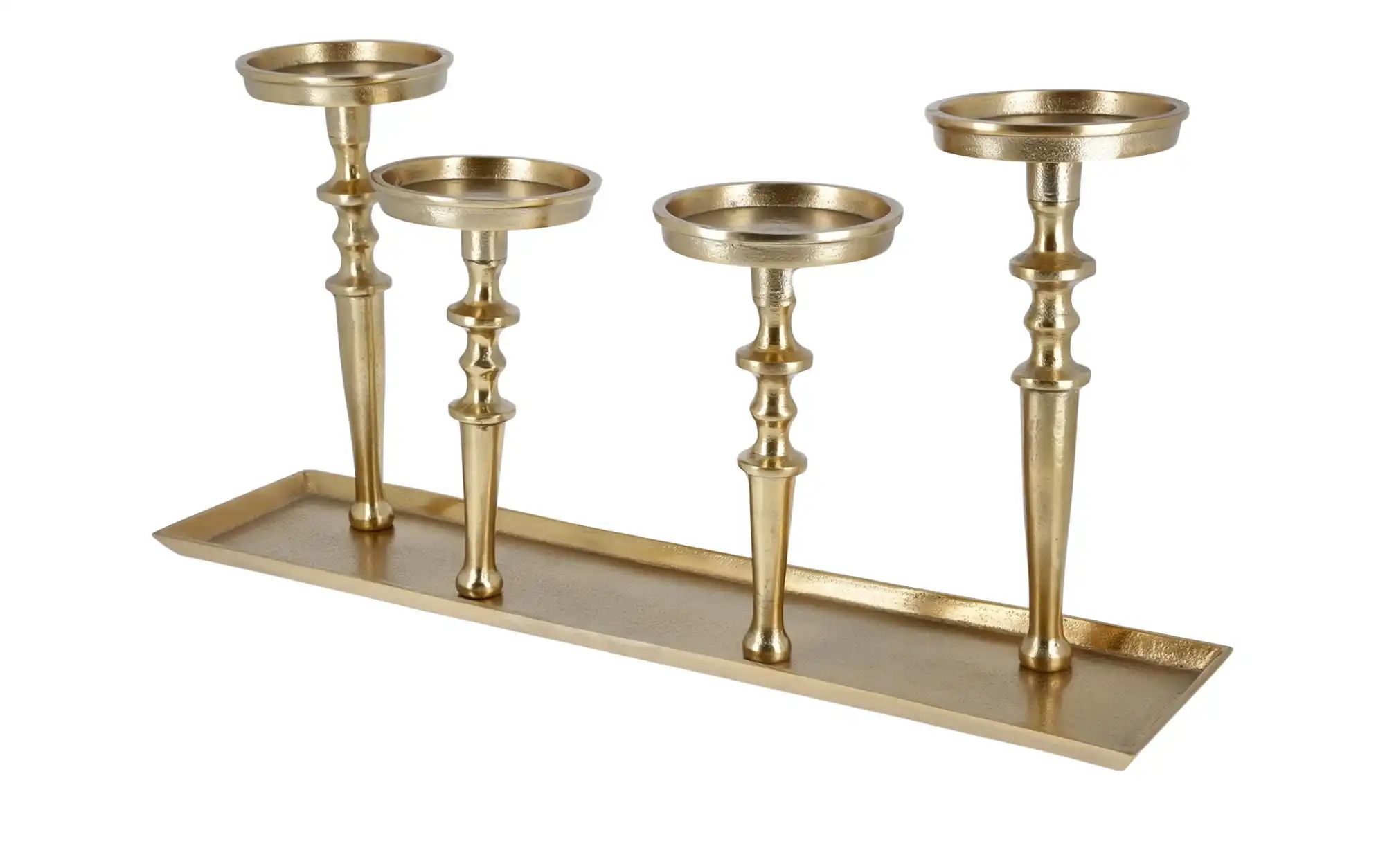 4er Kerzenhalter   ¦ gold ¦ Maße (cm): B: 57,5 H: 27,5 T: 16.5 Accessoires günstig online kaufen