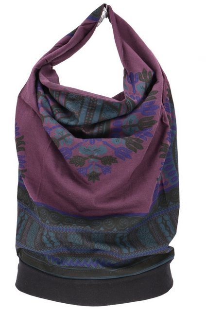 Guru-Shop T-Shirt Goa Top, Dashiki Psytrance Neckholder Top - plum alternat günstig online kaufen