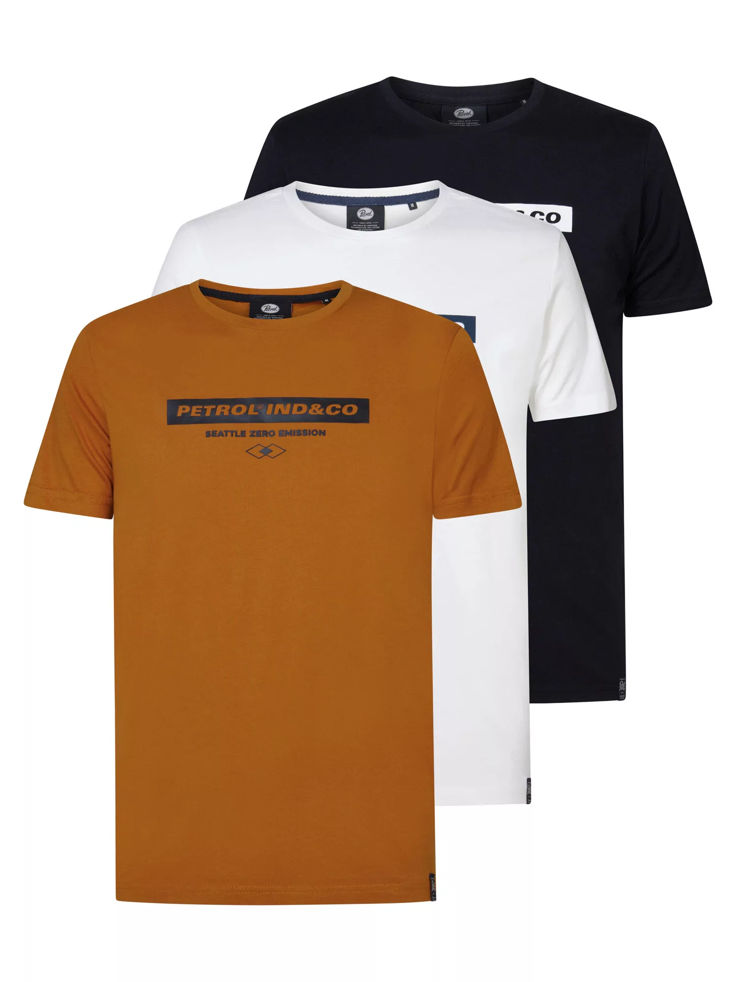 Petrol Industries T-Shirt (Packung, 3-tlg) günstig online kaufen