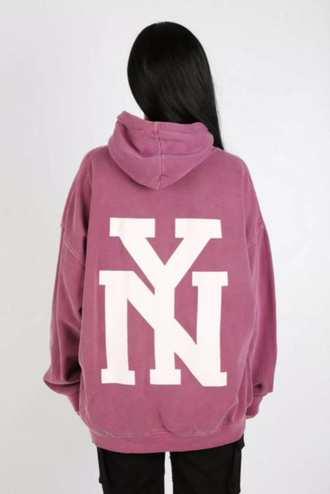 Worldclassca Hoodie Worldclassca Oversized NEW YORK Hoodie Print Kapuzenpul günstig online kaufen