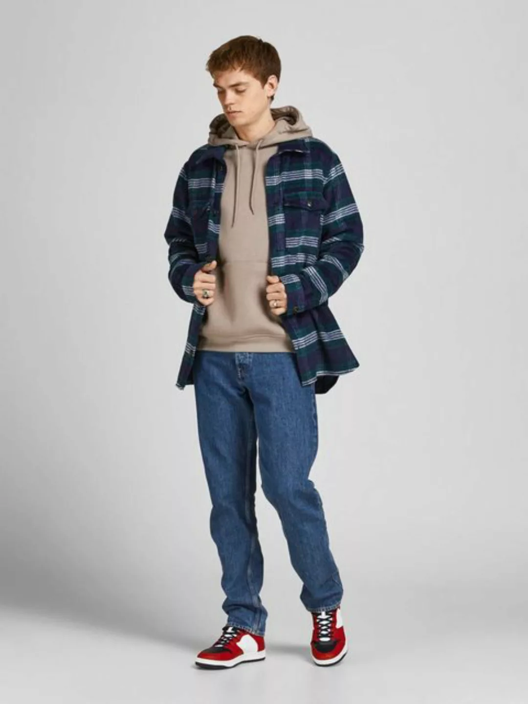 Jack & Jones Langarmhemd grün (1-tlg) günstig online kaufen