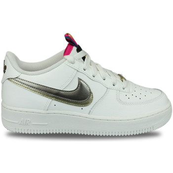 Nike  Sneaker Air Force 1 LV8 Double Swoosh Silver Gold Blanc günstig online kaufen