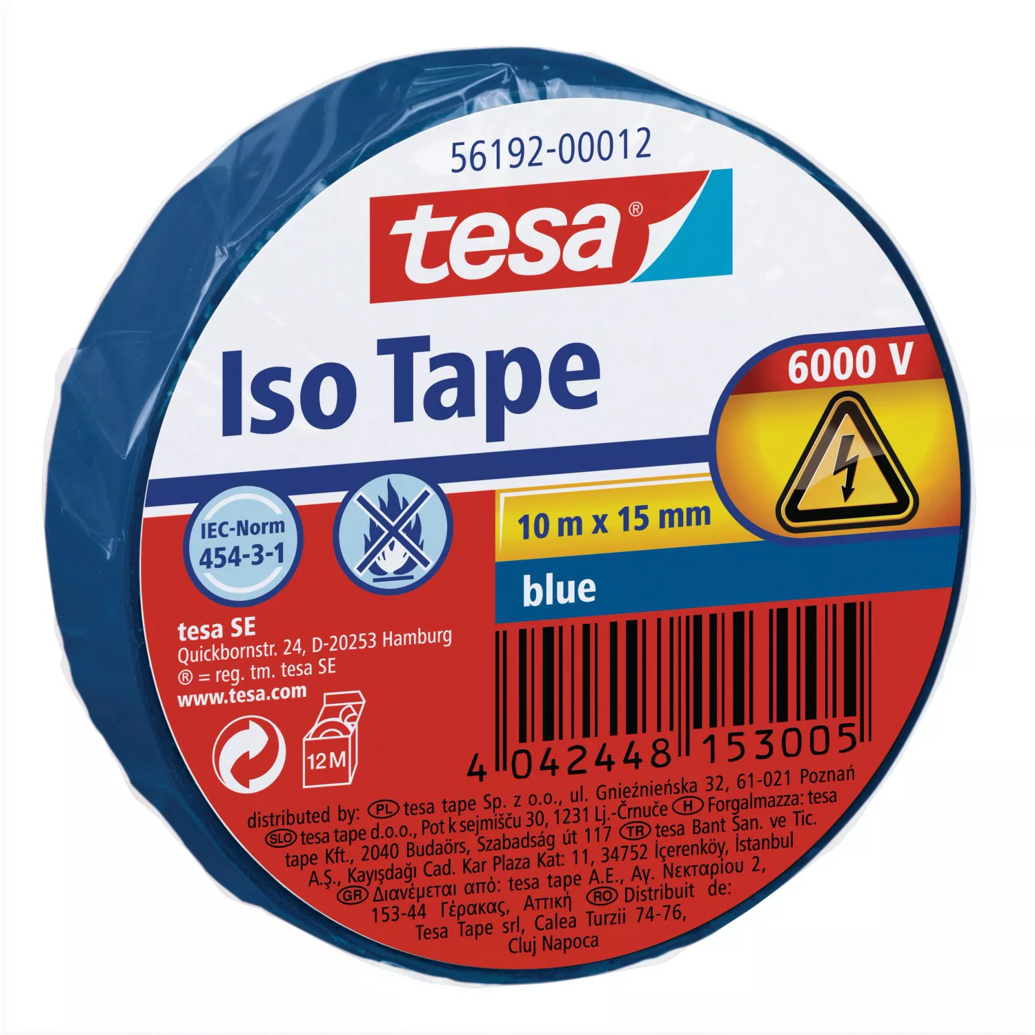 Tesa Iso Tape Blau 10 m x 15 mm günstig online kaufen
