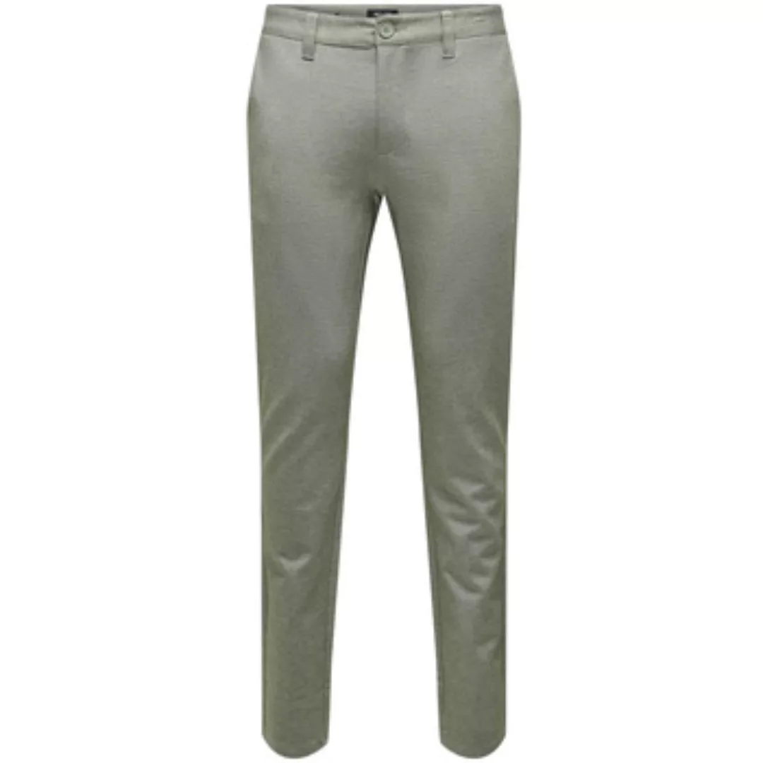 Only & Sons Herren Chino Hose ONSMARK 0209 - Slim Fit - Olive günstig online kaufen