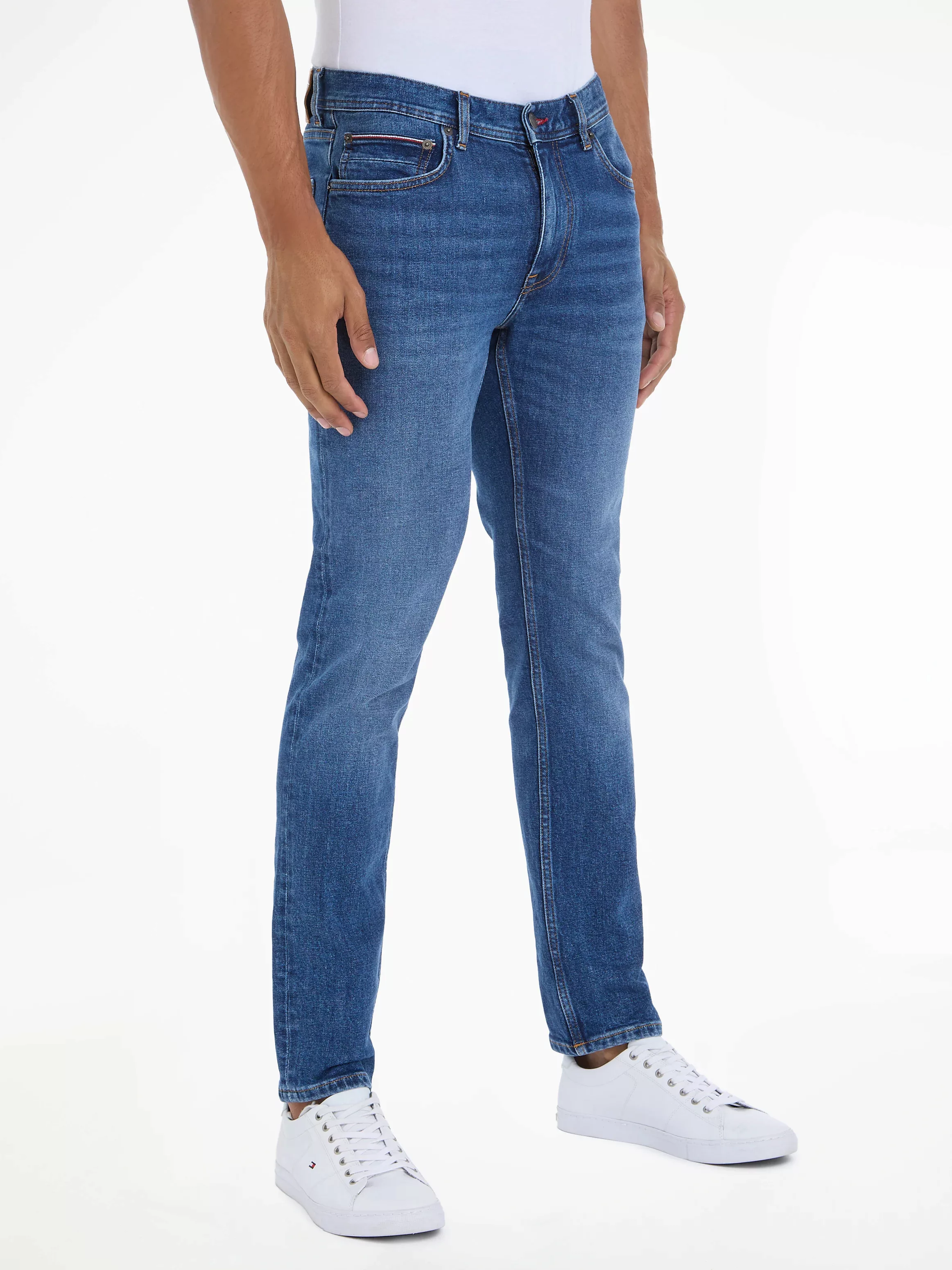 Tommy Hilfiger Straight-Jeans "STRAIGHT DENTON STR CREST INDIGO" günstig online kaufen