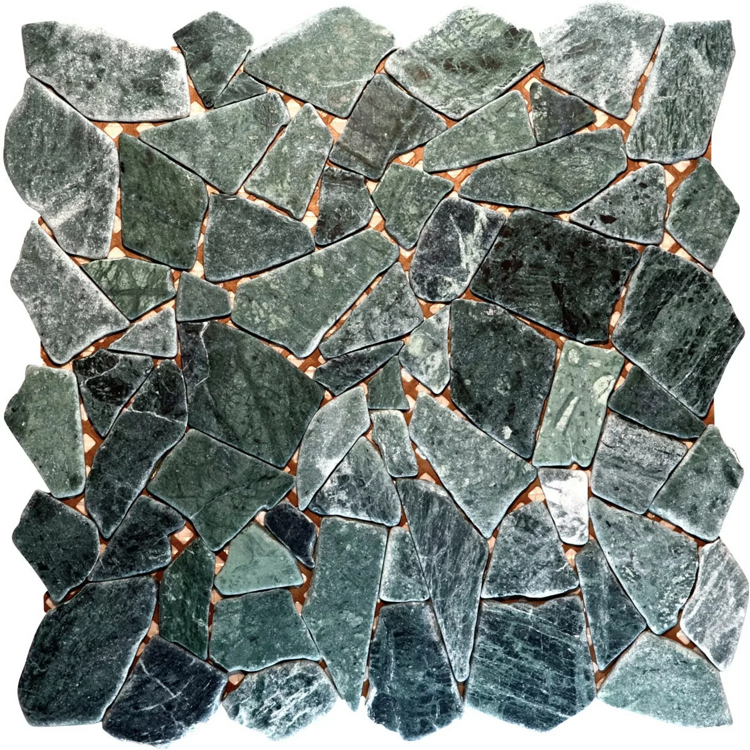 Mosaikmatte Polygonal Verde Guatemala 30 cm x 30 cm günstig online kaufen