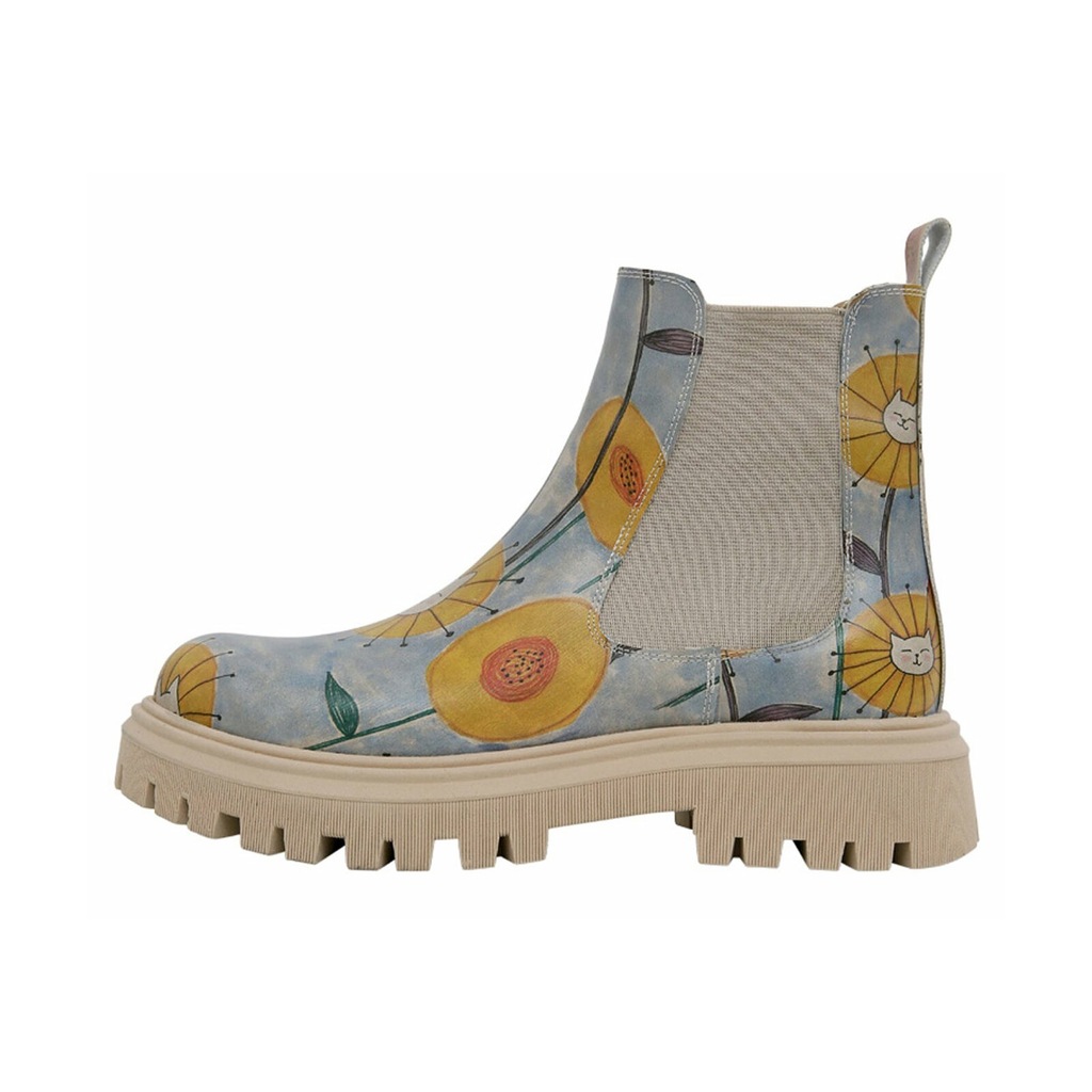 DOGO Chelseaboots "Aura Boots Cat Flower Damen Stiefeletten", Handgefertigt günstig online kaufen