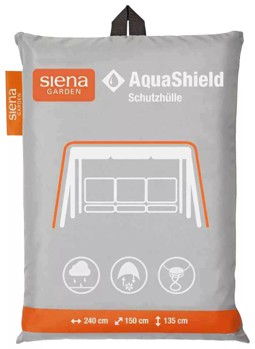 Siena Garden Schutzhülle Hollywoodschaukel AquaShield Hellgrau 240 x 150 x günstig online kaufen