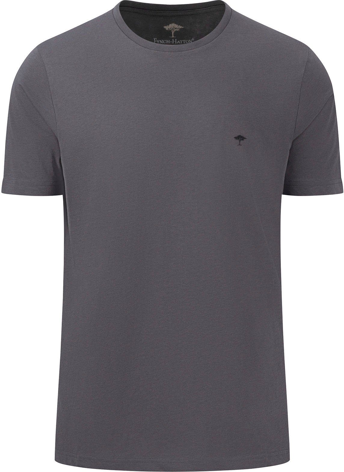FYNCH-HATTON T-Shirt mit Rundhals und Logo-Stickerei günstig online kaufen