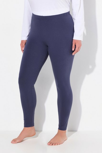 Ulla Popken Funktionshose Leggings Baumwolle Slim Elastikbund günstig online kaufen