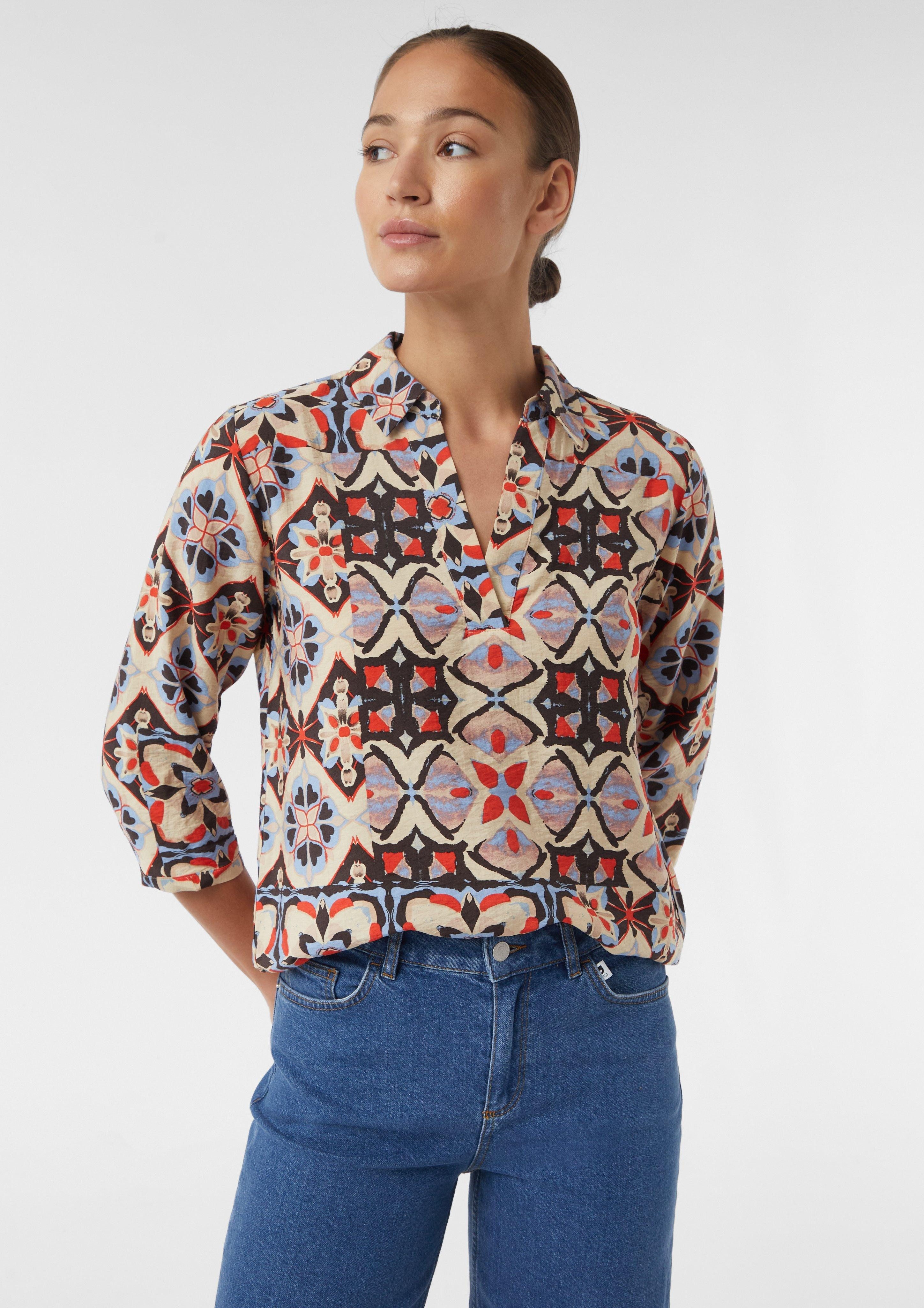 comma casual identity 3/4-Arm-Shirt Tunikabluse mit günstig online kaufen