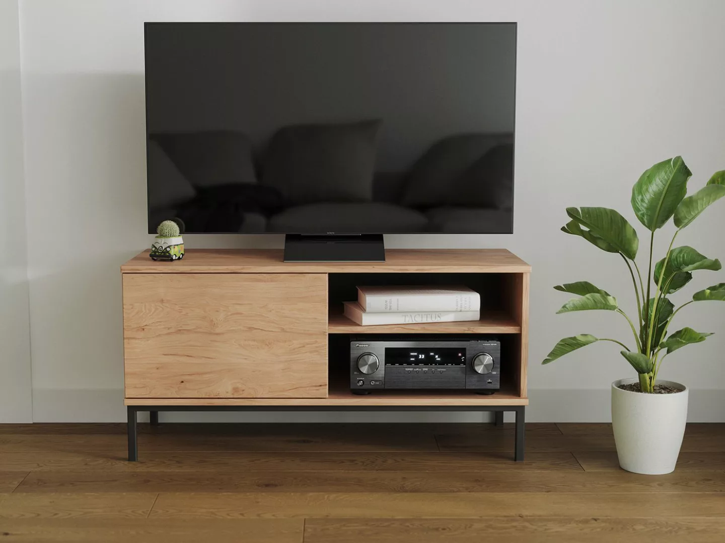 Compleo TV-Schrank klein MENS, TV-Möbel 100 cm breit, Modern Wohnzimmer günstig online kaufen