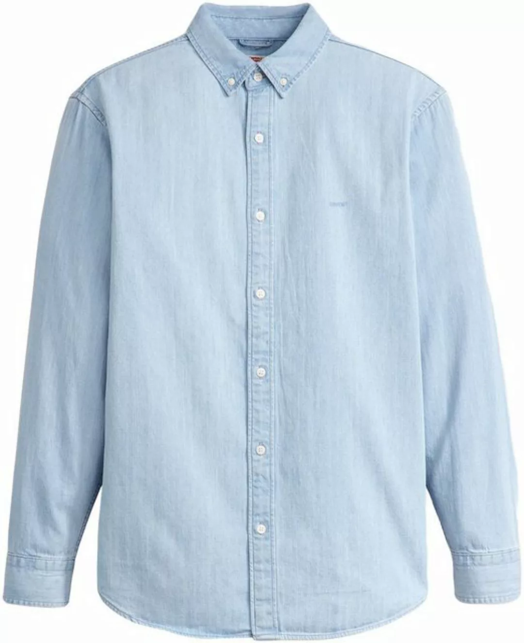 Levi's® Langarmhemd AUTHENTIC BUTTON DOWN mit Ton-in-Ton Logostickerei auf günstig online kaufen