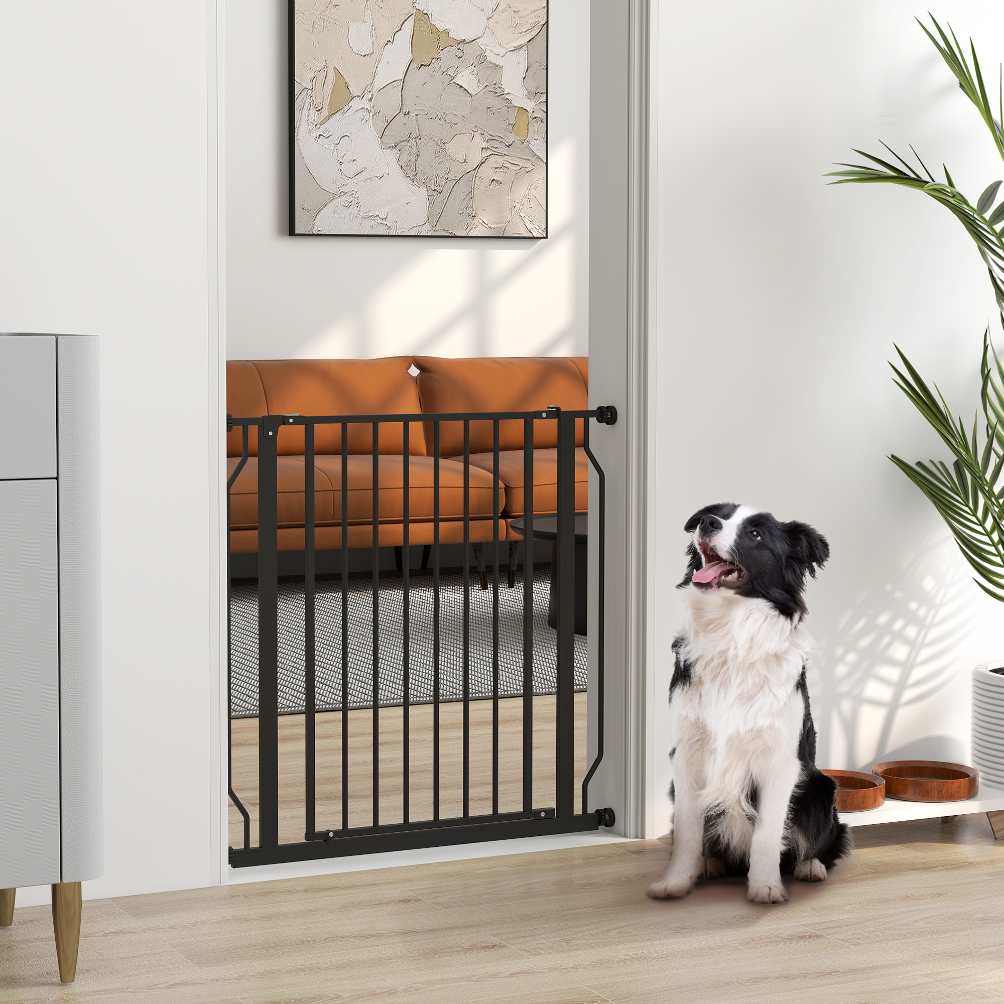 PawHut Hundegitter Erweiterbar 75-85 cm und Verstellbar für Treppen und Tür günstig online kaufen