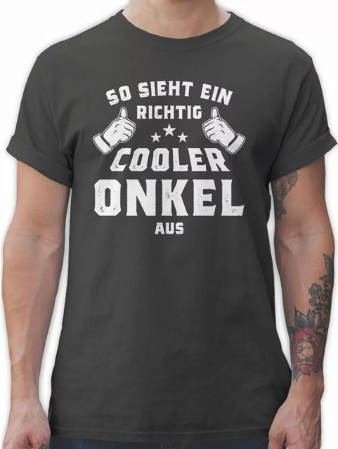 Shirtracer T-Shirt So sieht ein richtig cooler Onkel aus Bruder und Onkel G günstig online kaufen