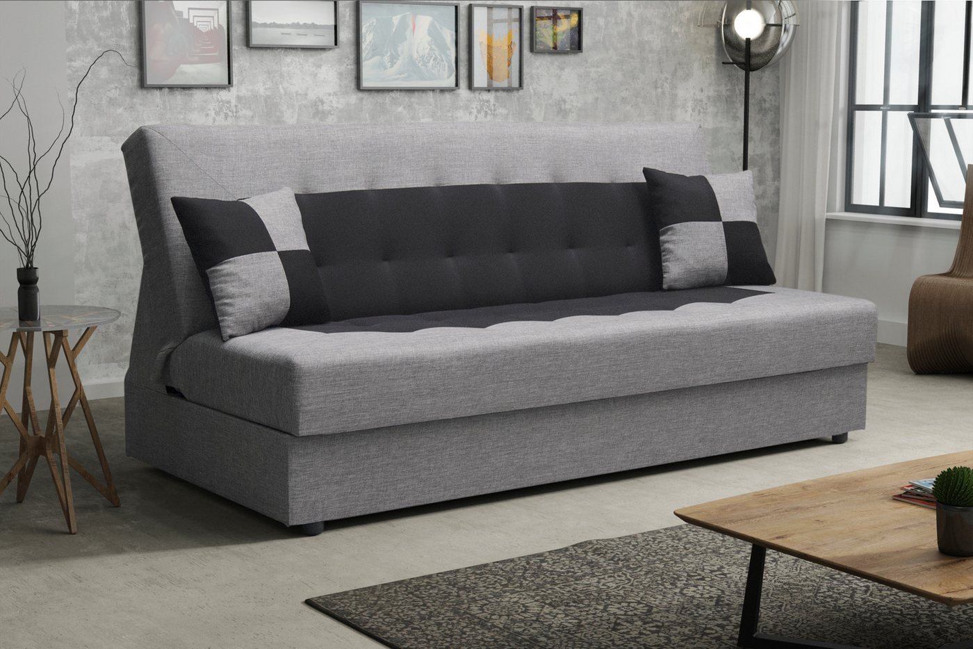 ALTDECOR Sofa POLI, Couch mit Schlaffunktion, Bettkasten, Wohnzimmer günstig online kaufen