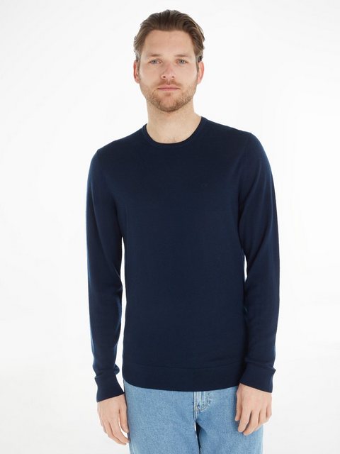 Calvin Klein Rundhalspullover SUPERIOR WOOL CREW NECK SWEATER aus Feinstric günstig online kaufen