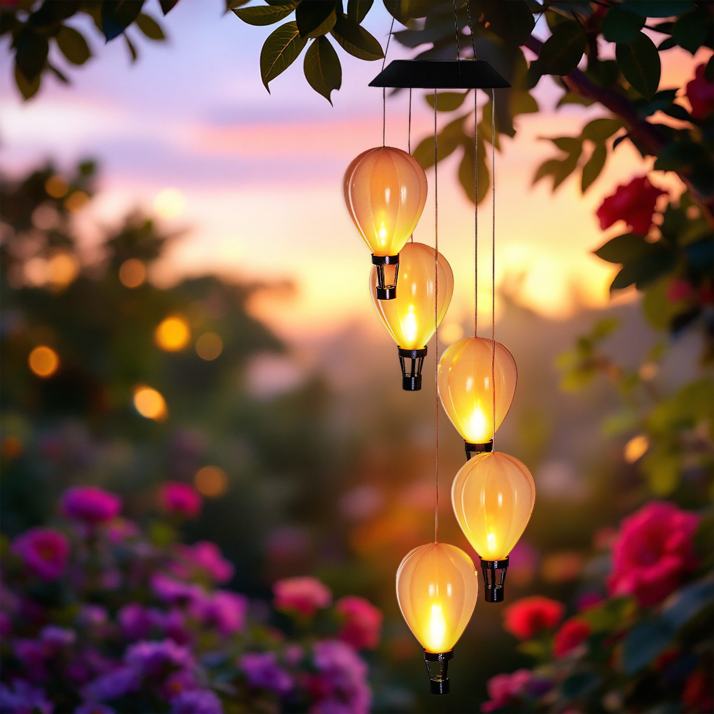 Spetebo LED Dekolicht Solar LED Windspiel günstig online kaufen