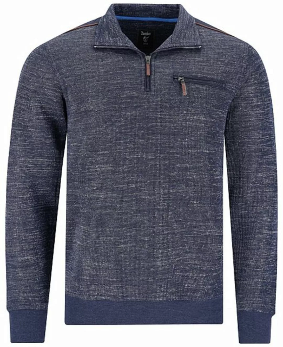 Hajo Sweatshirt Herren Sweatshirt mit Reißverschluss (1-tlg) Bügelfrei Stay günstig online kaufen