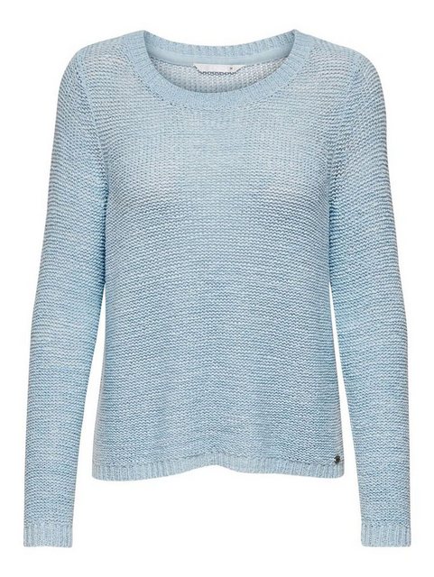 ONLY Strickpullover Einfarbiger Basic Strickpullover ONLGEENA 4251 in Blau günstig online kaufen