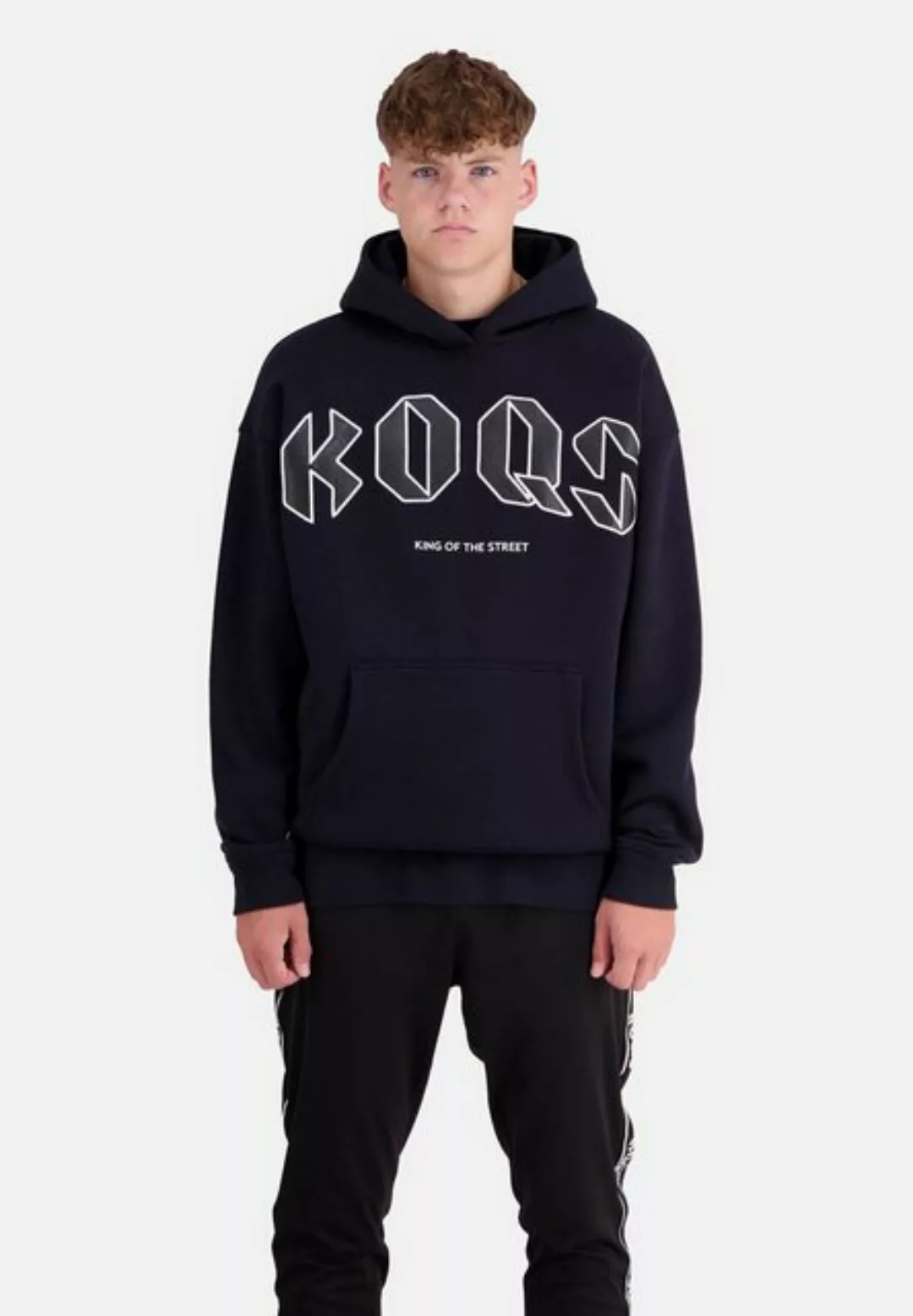 KOQS Hoodie King of the Street PU Patch günstig online kaufen