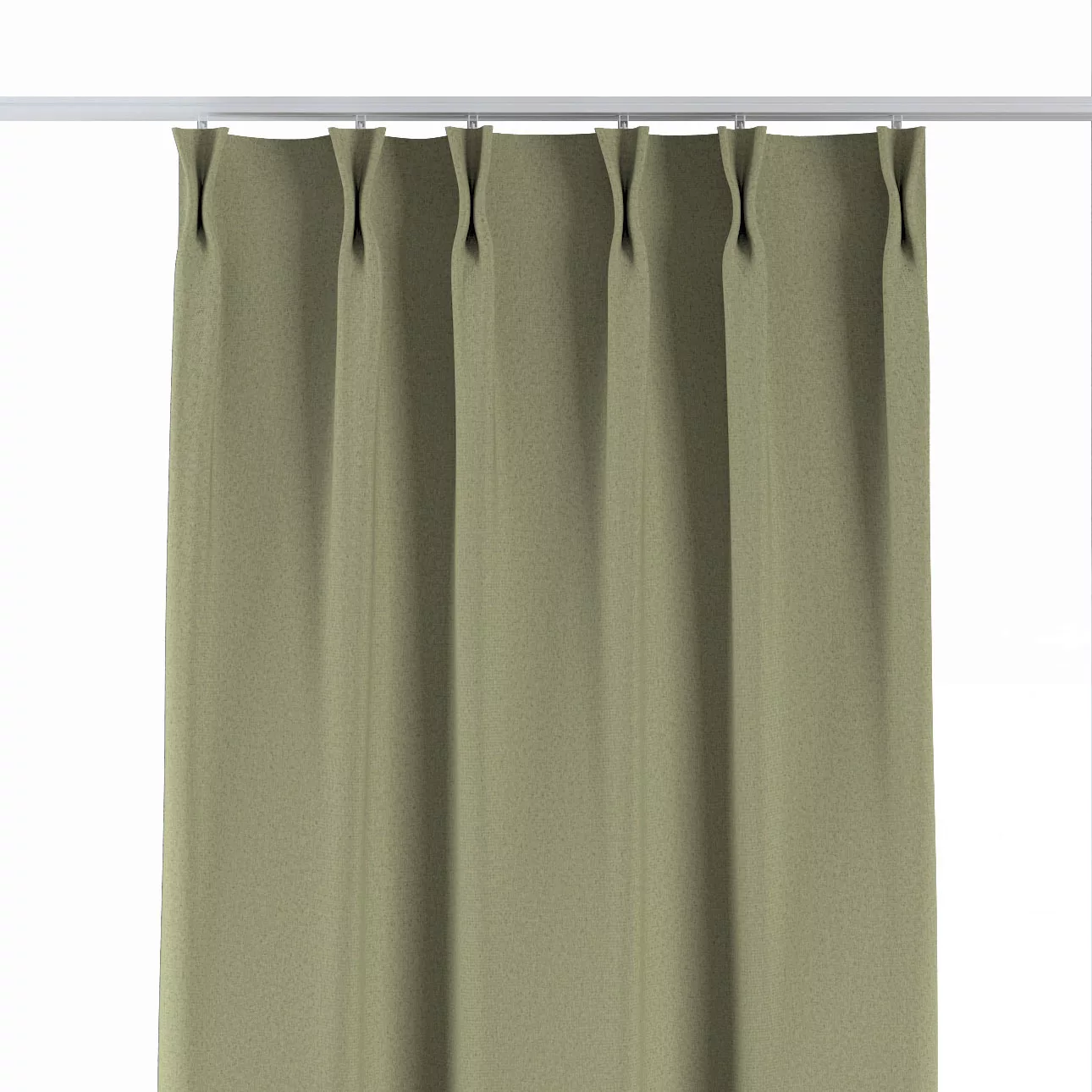 Vorhang mit flämischen 2-er Falten, grün, Blackout Soft (269-23) günstig online kaufen