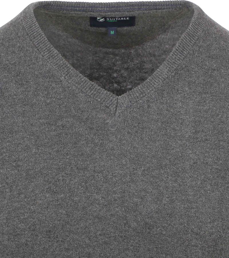 Suitable Respect Bio-Baumwolle Pullover Vinir Melange Anthrazit - Größe 3XL günstig online kaufen