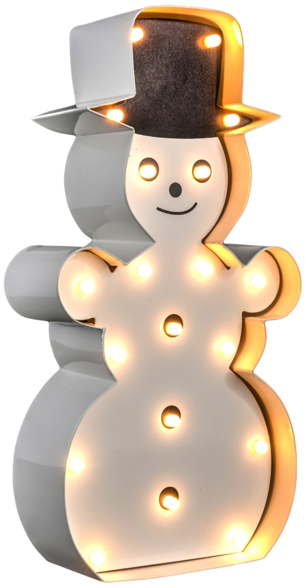 MARQUEE LIGHTS LED Dekolicht »Snowman«, 19 flammig-flammig, Wandlampe, Tisc günstig online kaufen