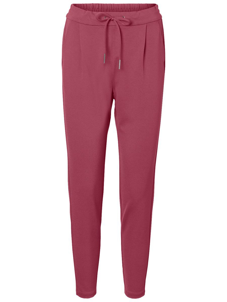 VERO MODA Knöchellange Mid Waist Loose Fit Kordelzug Hose Damen Pink günstig online kaufen