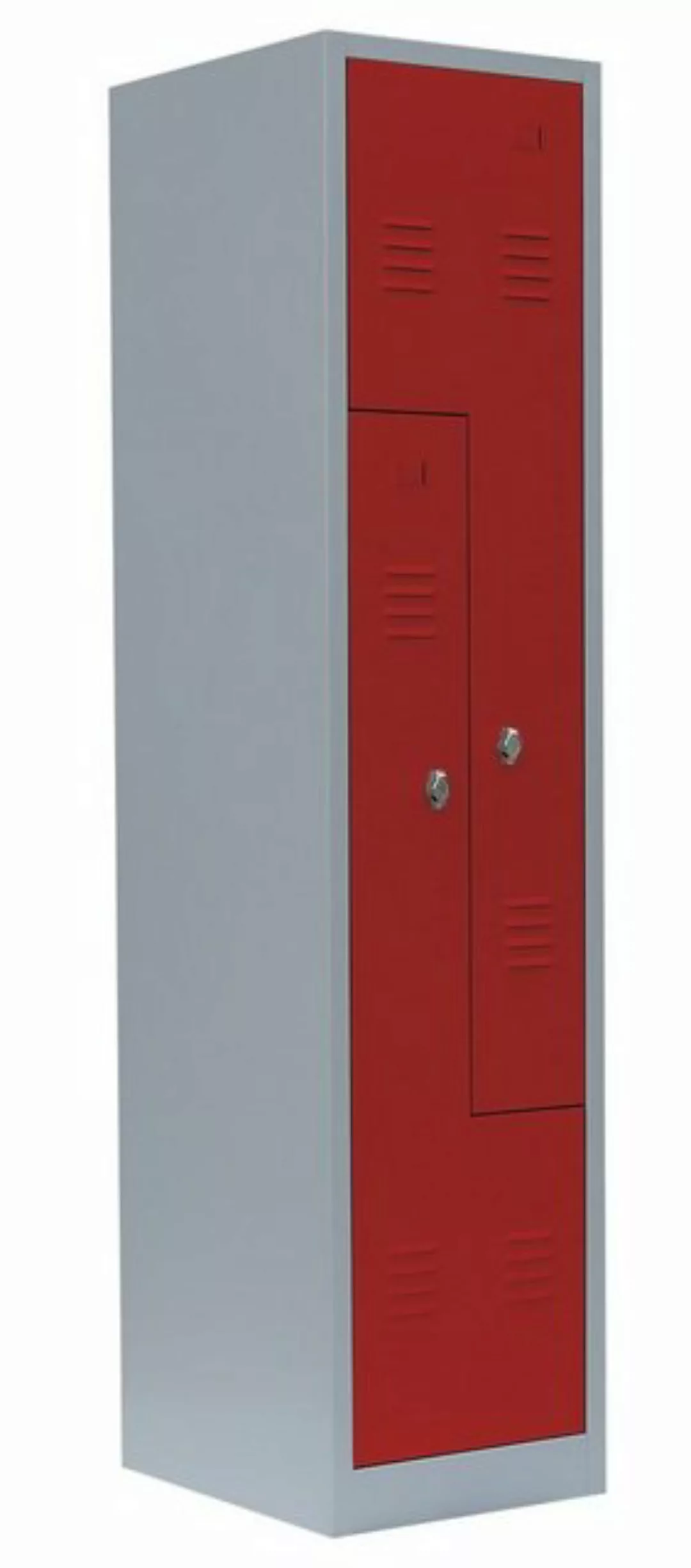 Steelboxx Spind Lüllmann® Z-Garderobenschrank, 2 Abteile, 1800 x 415 x 500 günstig online kaufen