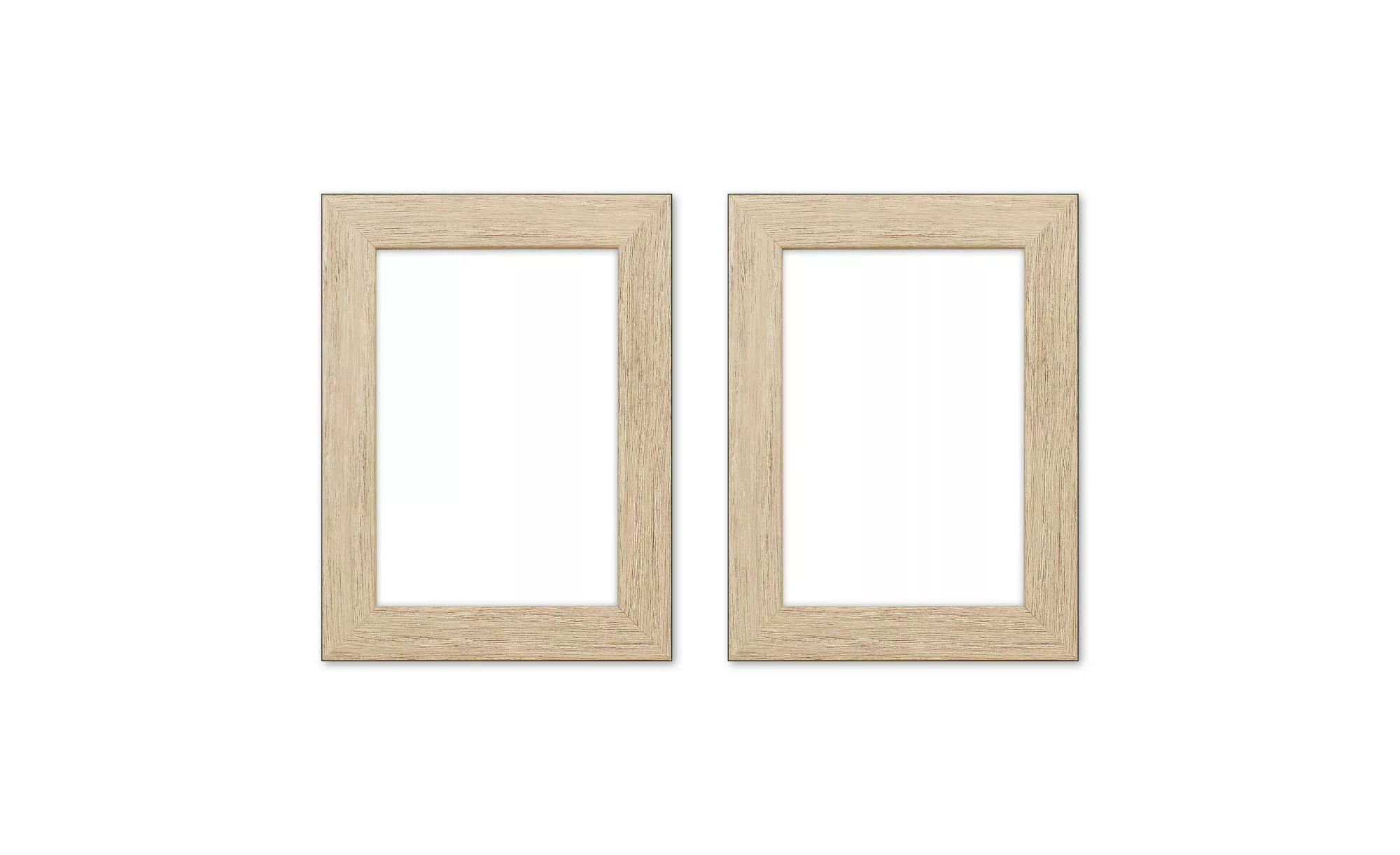 Bilderrahmen 10x15 cm, 2er-Set ¦ holzfarben ¦ Kunststoff ¦ Maße (cm): B: 10 günstig online kaufen