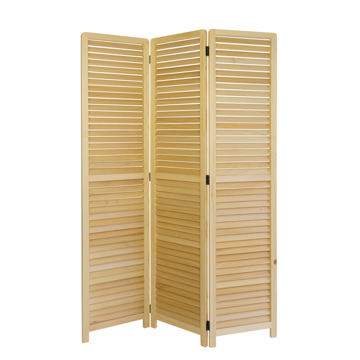 Homestyle4u 3-tlg. Paravent in Braun 120x170 cm 1359 günstig online kaufen