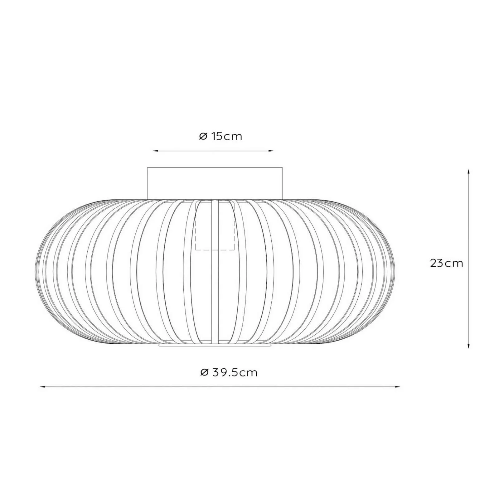 Käfig-Deckenleuchte Manuela, Ø 40 cm, grau günstig online kaufen