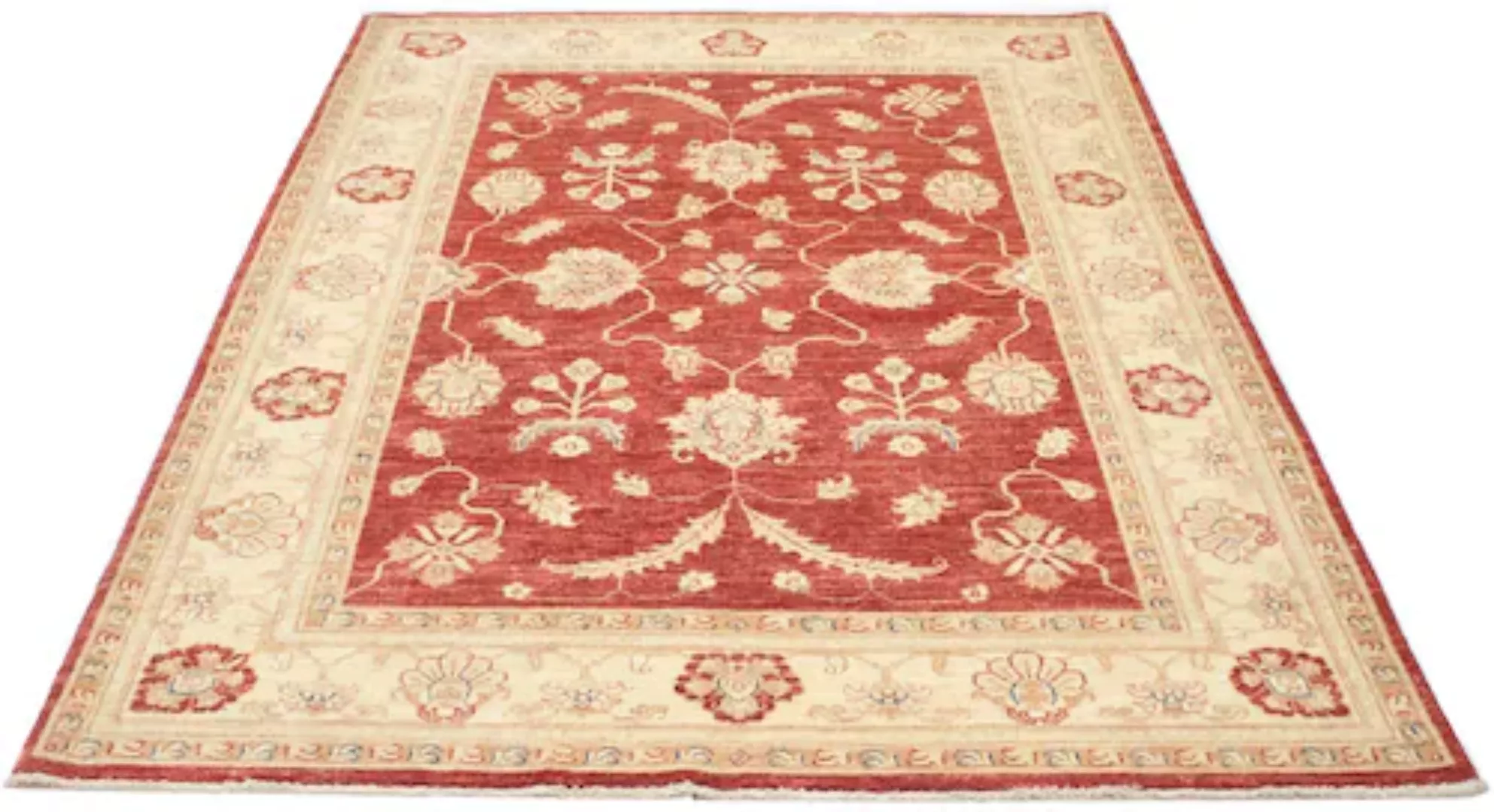 morgenland Wollteppich »Farahan Teppich handgeknüpft rot«, rechteckig günstig online kaufen