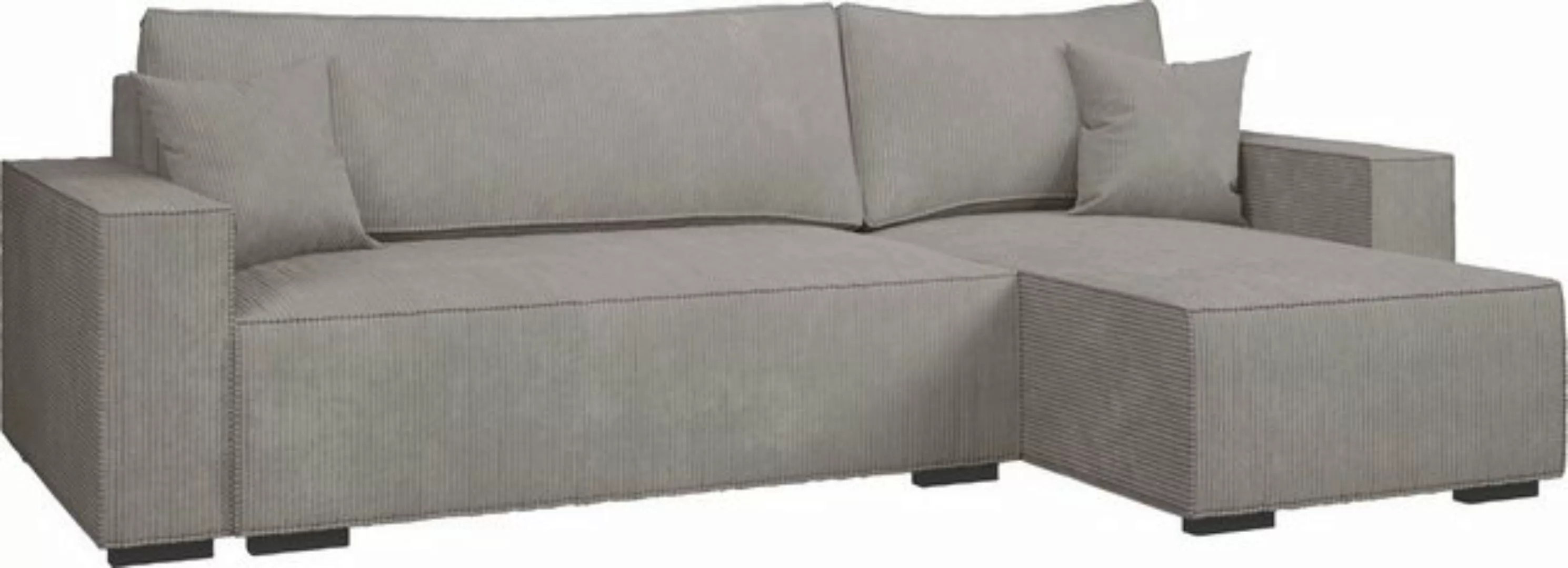 INOSIGN Ecksofa "Winton Cordsofa / Schlafsofa 253 cm", Cord, Recamiere wech günstig online kaufen