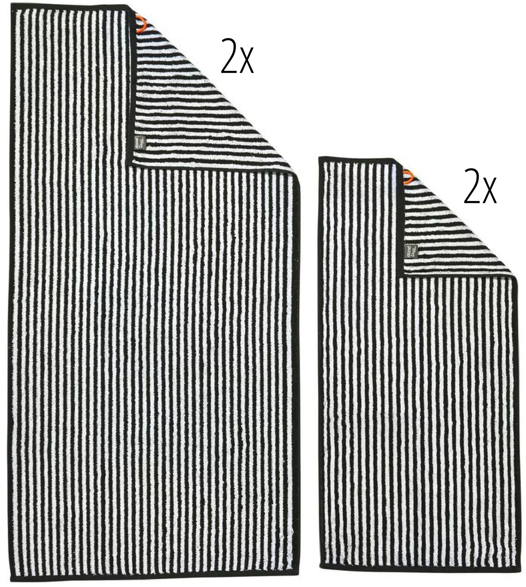 done.® Handtuch Set »Daily Shapes Stripes«, (Set, 4 St., 2 Handtücher (50x1 günstig online kaufen