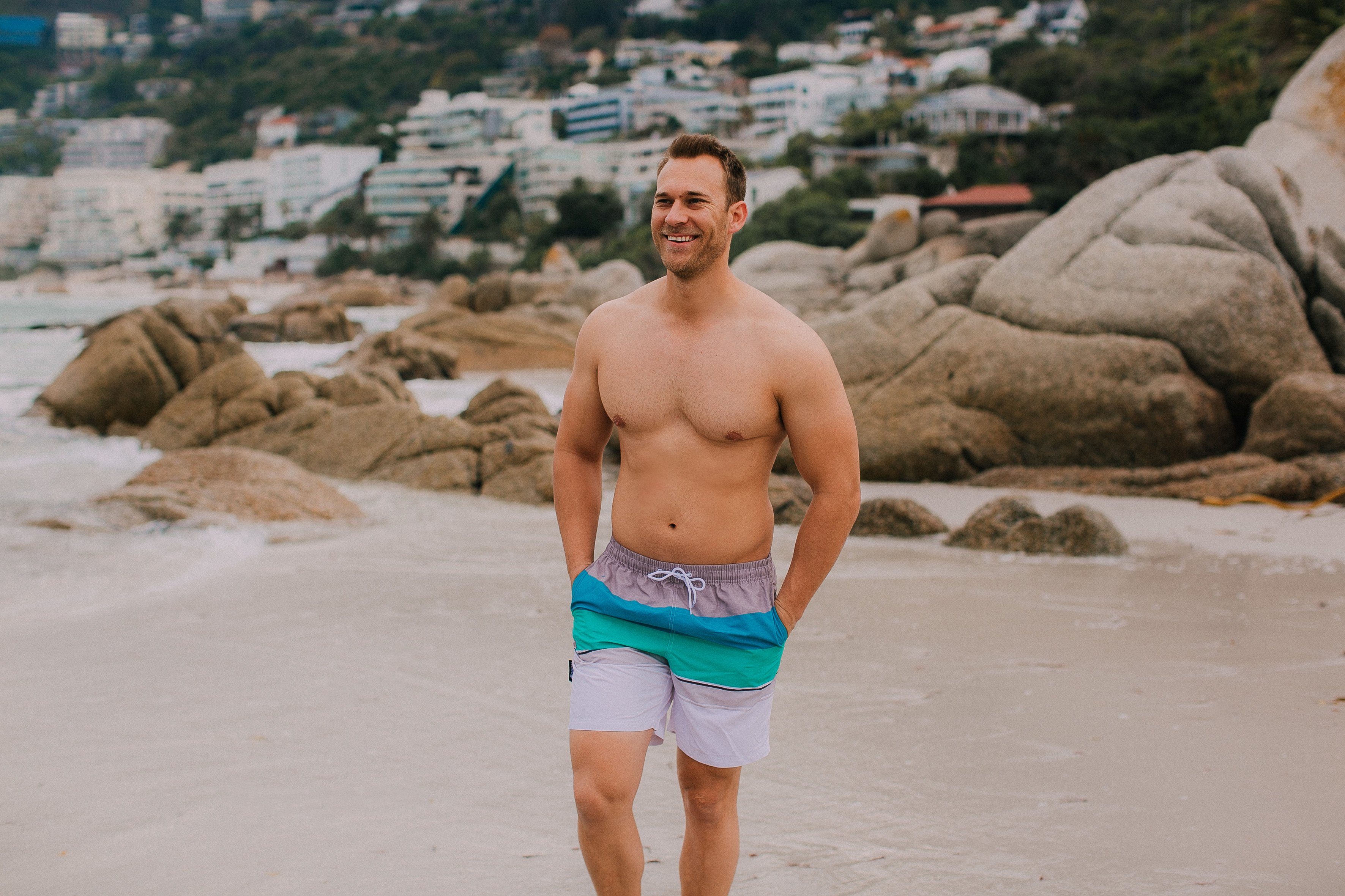 Luvanni Badehose Badehose Herren Schnelltrocknende Beachshorts günstig online kaufen