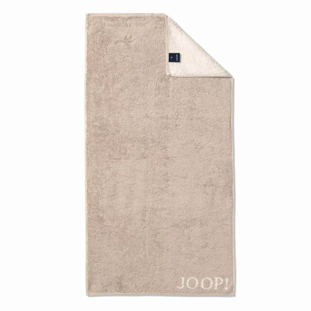 JOOP! Duschtuch Classic Frottierkollektion - 80x150 cm, Walkfrottier Beige günstig online kaufen