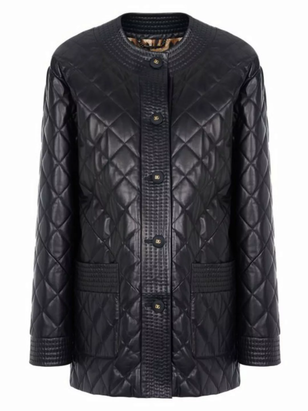 DOLCE & GABBANA Lederjacke Dolce & Gabbana Jacke günstig online kaufen