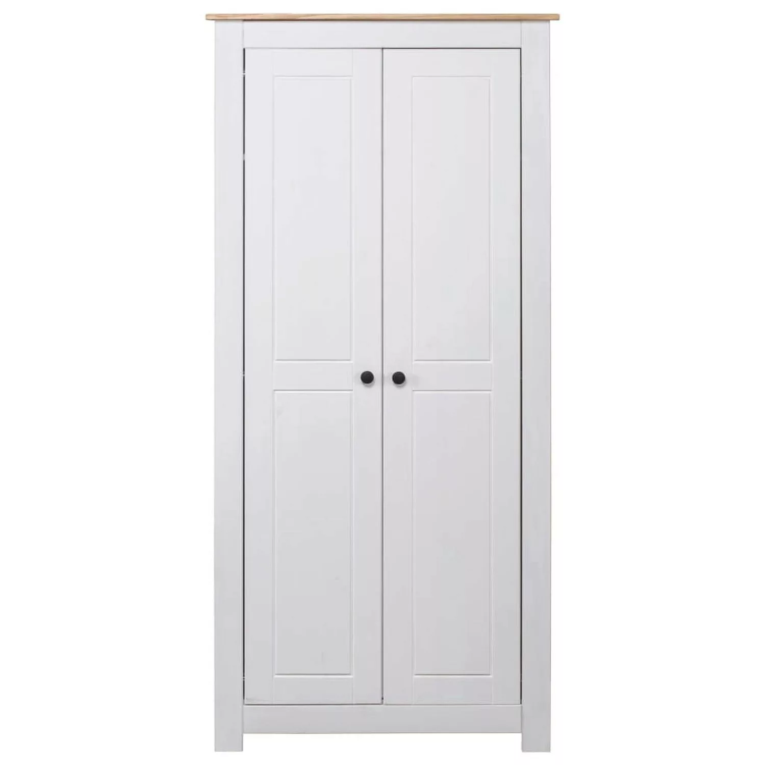 Kleiderschrank Weiß 80ã50ã171,5 Cm Kiefer Massiv Panama Serie günstig online kaufen