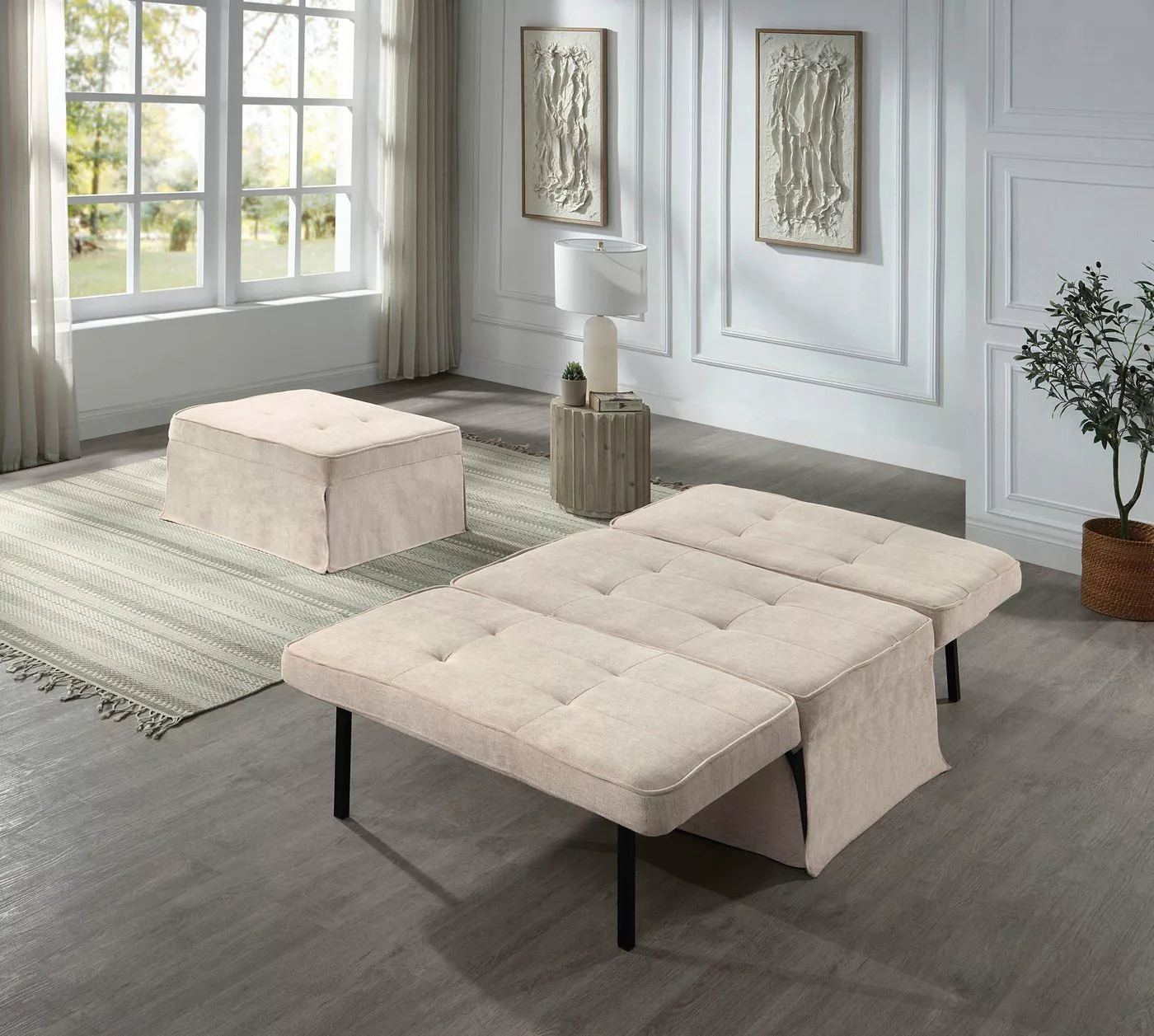 ATLANTIC home collection Schlafsofa Finn, wandelbar zum Loungesessel, Relax günstig online kaufen