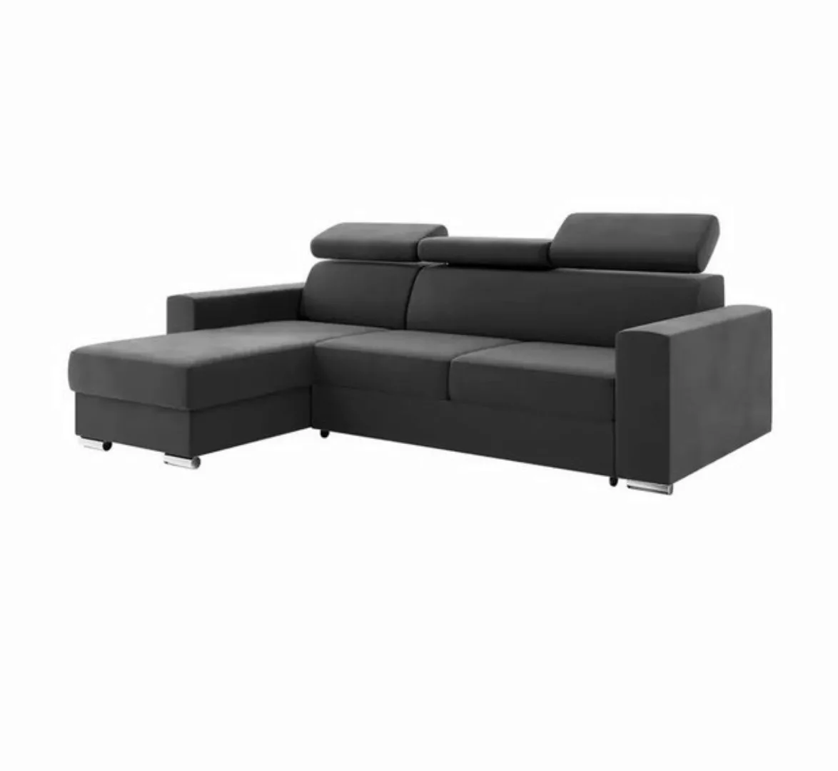 DB-Möbel Ecksofa Ecksofa mit Schlaffunktion mit Relaxfunktion und Kopfstütz günstig online kaufen