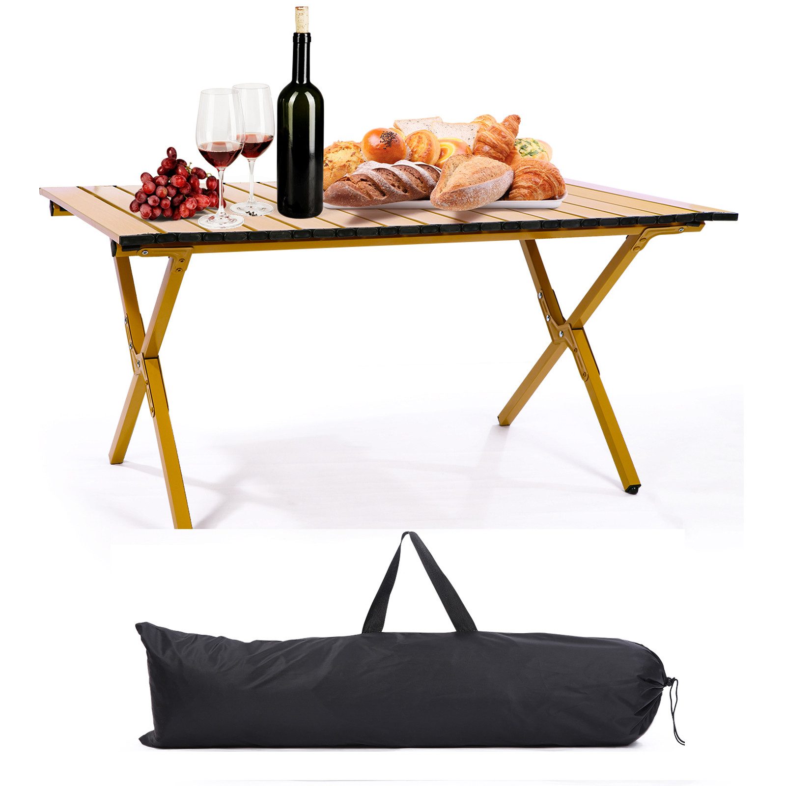 LEAZZLE Campingtisch Outdoor Alu Campingtisch 90x60x45cm, günstig online kaufen