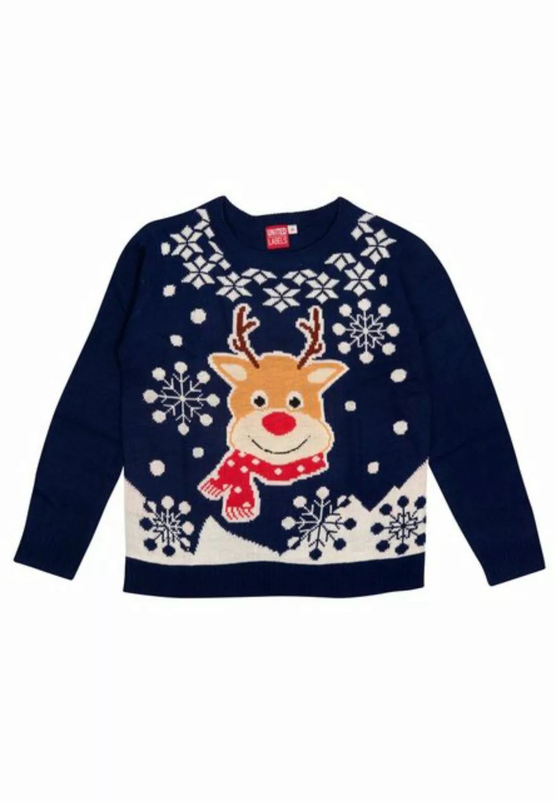 United Labels® Weihnachtspullover Rentier Rudolph - Ugly Sweater, Winterpul günstig online kaufen