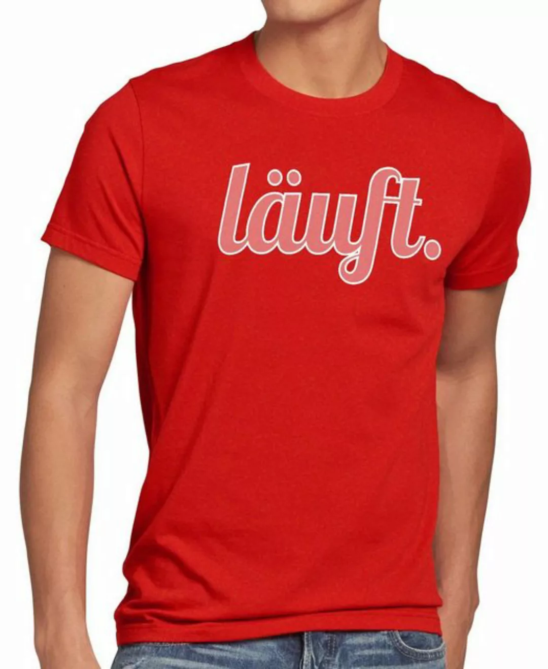 style3 T-Shirt läuft Funshirt Spruchshirt Shirt Fun bei dir meme kult mir t günstig online kaufen