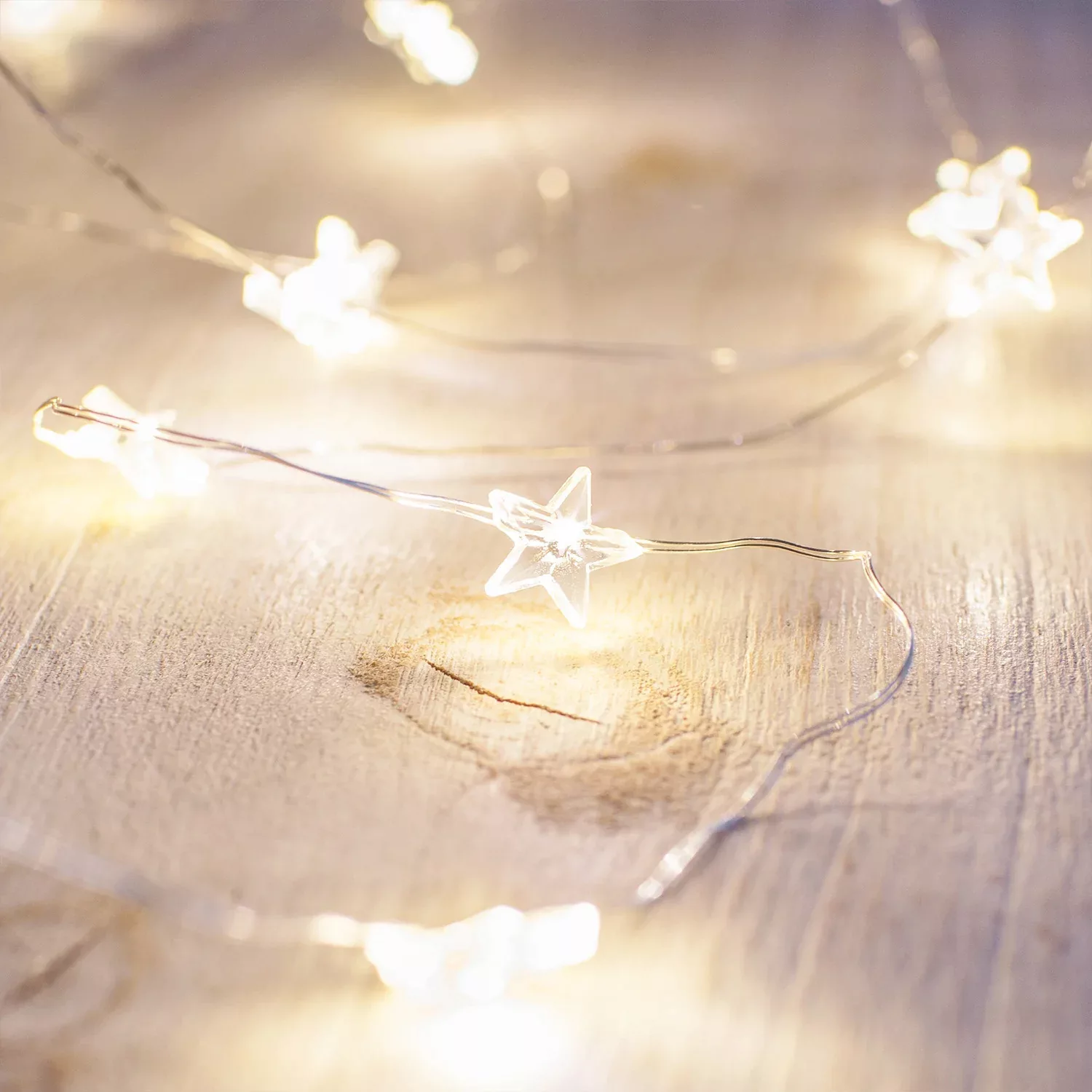40er LED Micro Lichterkette Sterne warmweiß günstig online kaufen