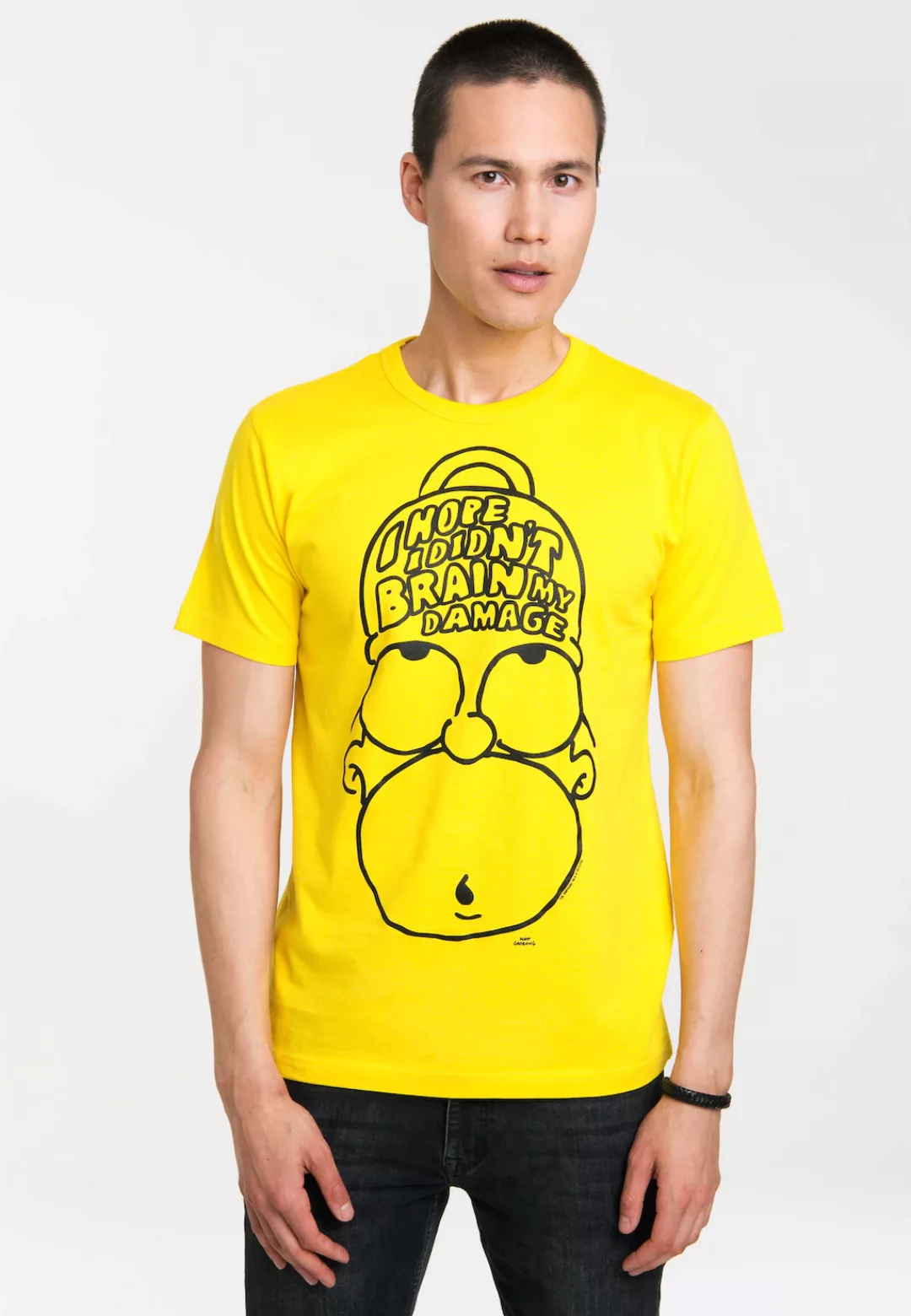 LOGOSHIRT T-Shirt "Homer Simpson - The Simpsons", mit witzigem Frontdruck günstig online kaufen