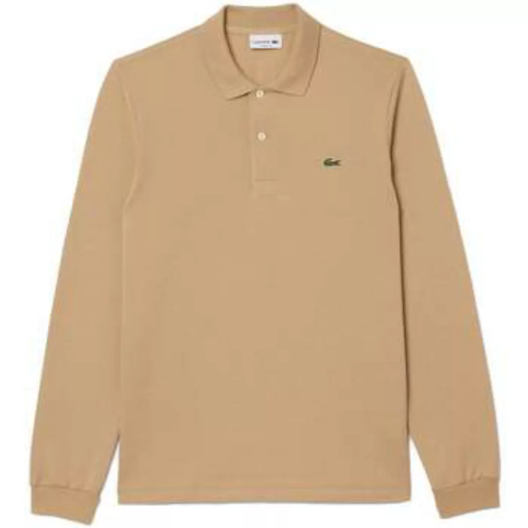 Lacoste  T-Shirts & Poloshirts Classic Fit Long Sleeve Polo Shirt Beige günstig online kaufen