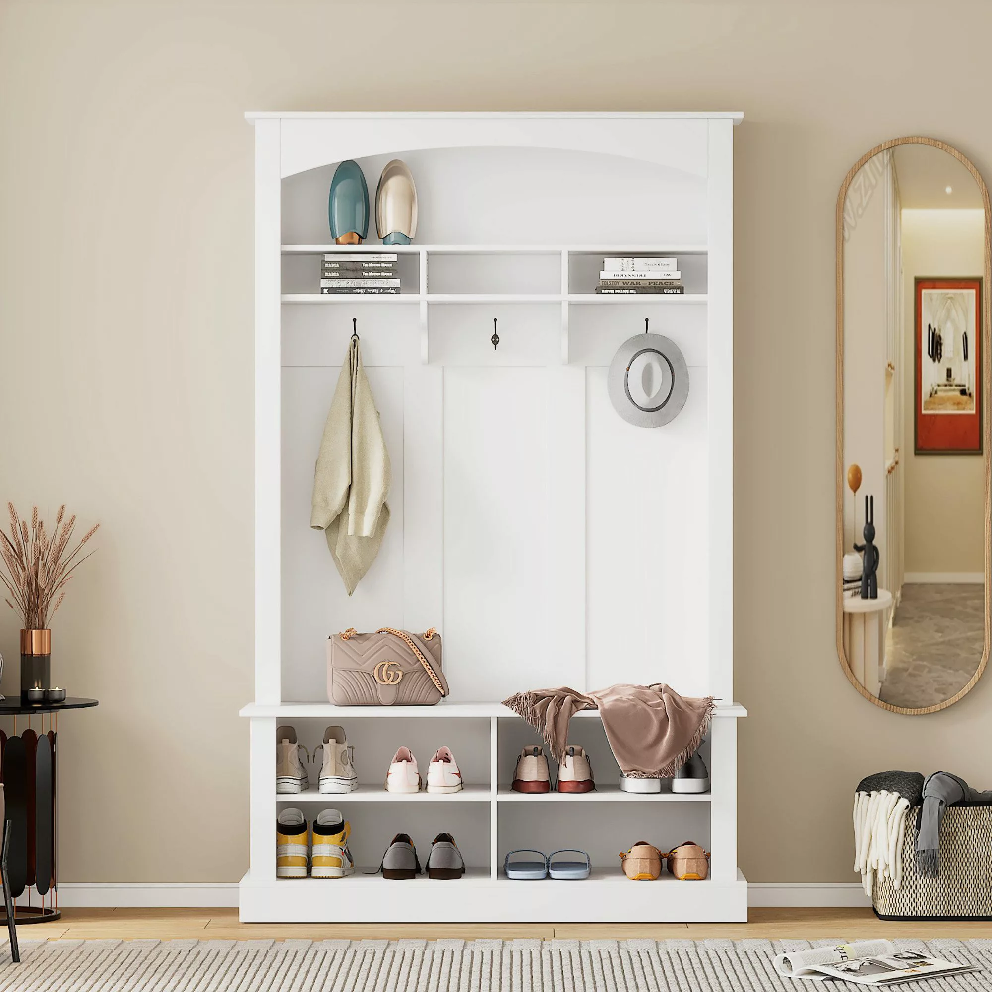 MODFU Garderoben-Set für Ihren Eingangsbereich, (Flurgarderobe, günstig online kaufen
