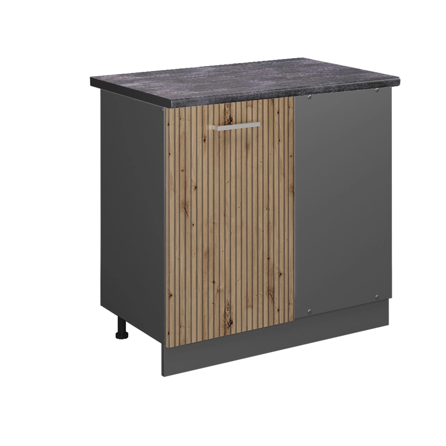 Vicco Eckunterschrank R-Line Artisan-Eiche/Anthrazit 86 cm AP Anthrazit günstig online kaufen